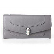Portfel Bvlgari Serpenti Pochette w kolorze jasnego khaki