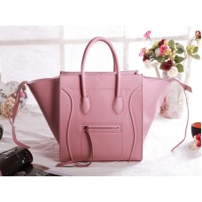 Torba Celine Luggage Phantom Square Tote Bag Cherry Blossom Pink