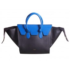 Torebka Celine Tie Bag Original Leather Black With Blue