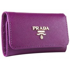Prada Saffiano 6 Breloczek Fioletowy