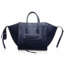 Torba typu tote Celine Luggage Phantom Square w kolorze ciemnoniebieskim