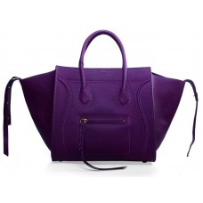 Torba typu tote Celine Luggage Phantom Square w kolorze fioletowym