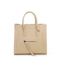 Torba typu tote Celine Luggage Phantom Square w kolorze beżowym