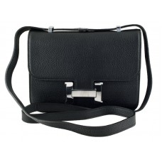 Hermes Constance 23 Pojedyncza torba na ramię Togo Leather Black