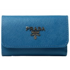 Prada Saffiano 6 Breloczek Niebieski