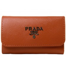 Prada Saffiano 6 breloków pomarańczowy