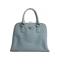 Torebka Prada Saffiano Framed Top Handle w kolorze niebieskim