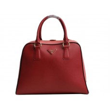 Torebka Prada Saffiano Framed Top Handle w kolorze czerwonym