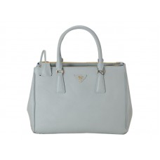 Prada Saffiano Lux Tote jasnoniebieska