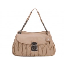 Miu Miu Matelasse Torba na ramię Różowa