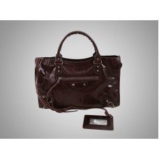 Torba motocyklowa Balenciaga Le Dix Medium Dark Chocolate