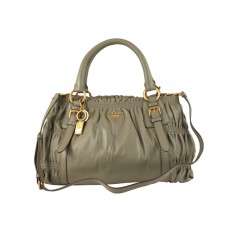 Prada Nappa Gauffre Pozioma Antyczna Torba Khaki