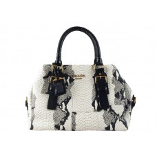 Torba Prada Python Leather w kolorze białym i czarnym