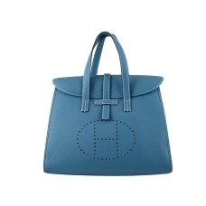 Hermes 08c Flap Bag Blue