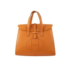 Hermes 08c Flap Bag Orange