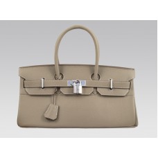 Hermes Birkin Jpg 42 cm Skórzany Togo Gris Tourterelle