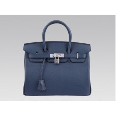 Hermes Birkin 30 cm Togo Clemence Bleu Nuit