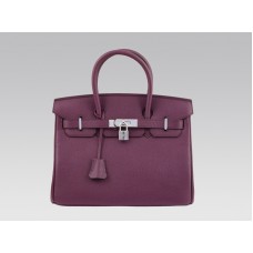 Hermes Birkin 30 cm Togo Clemence Raisin