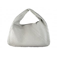 Bottega Veneta Heban Intrecciato Nappa Belly Veneta White
