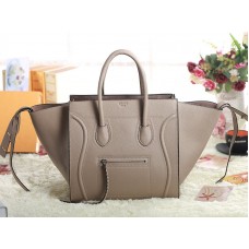 Torba typu tote Celine Luggage Phantom Square Togo Leather Light Khaki