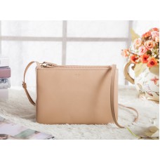 Celine Mini Trio Crossbody Messenger Bag Jasnobrązowy