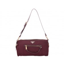 Torba na ramię Prada Tessuto Nylon Burgundy
