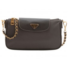 Torebka Prada Tessuto Nylon z imitacją skóry saffiano w kolorze szarym