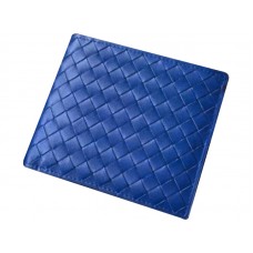 Składany portfel Bottega Veneta w kolorze Intrecciato Vn Electric Blue