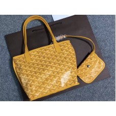 Dwustronna torba Goyard Anjou Mini w kolorze żółtym
