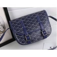 Torba listonoszka Goyard Chevron Belvedere Pm w kolorze niebieskim