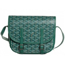 Torba listonoszka Goyard Chevron Belvedere Pm w kolorze zielonym