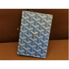 Etui na paszport Goyard Goyardine, niebieskie