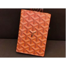 Etui na paszport Goyard Goyardine, pomarańczowe