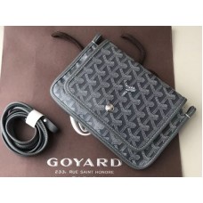 Portfel na ramię Goyard Goyardine Plumet w kolorze szarym
