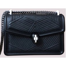 Torba na ramię Bvlgari Serpenti Forever Black