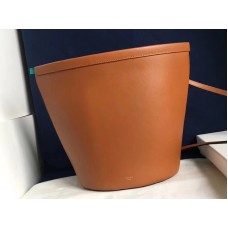 Celine Claps Torba typu bucket ze skóry cielęcej w kolorze camelowym