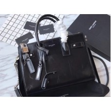 Czarna torebka Saint Laurent Sac De Jour ze skóry Clafskin
