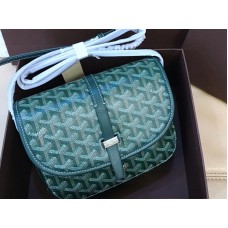 Torba kurierska Goyard Goyardine Chevron w kolorze zielonym