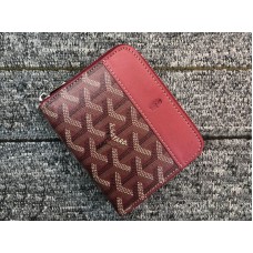 Portfel Goyard Chevron Small Zip Wallet Burgundy