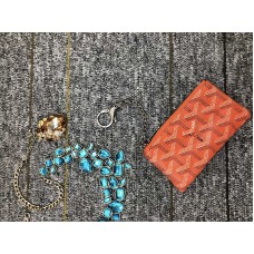 Pomarańczowy brelok do kluczy Goyard do portmonetki