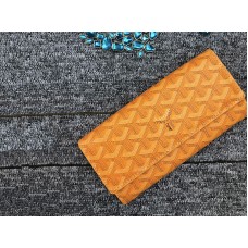 Długi portfel Goyard Varenne Chevron w kolorze żółtym