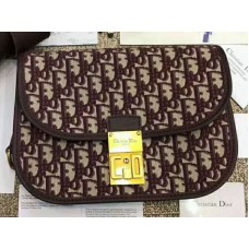 Torba płócienna Dior Oblique Gold Signature w kolorze bordowym d1006701