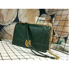 Dior Diorama Calfski Bag Aged Gold Hardware Bag Green d17712