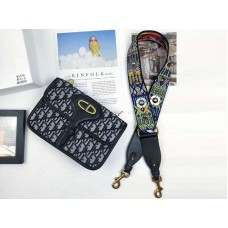 Torba listonoszka Dior Dioraddict niebieska m5036b