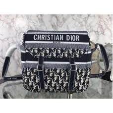 Torba listonoszka Dior Oblique Diorcamp w kolorze czarnym