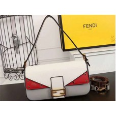 Fendi Baguette Ff Torba na ramię w kolorze czerwono-białym