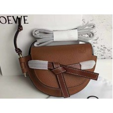 Loewe Gate Mini Bag Miękka skóra cielęca licowa Brązowa
