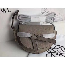 Loewe Gate Mini Bag Miękka skóra cielęca licowa Szara