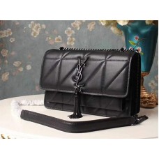 Saint Laurent Jamie Medium Carre Rive w kolorze Clafskin Black