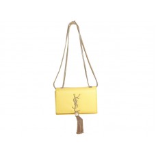 Torebka Yves Saint Laurent Mini Monogram z oryginalnej żółtej skóry